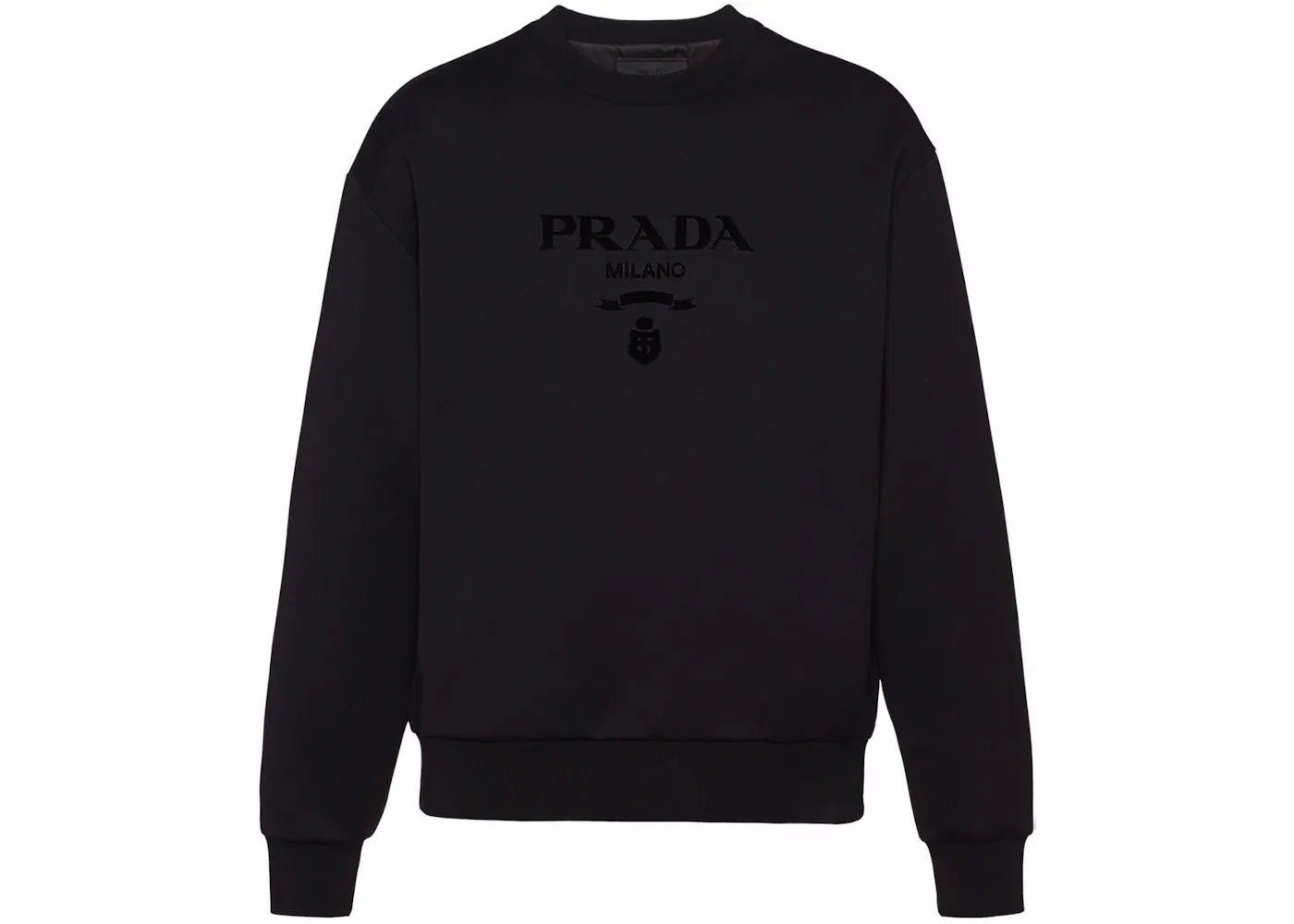 Мужской свитшот с принтом Prada Sweatshirt, Black