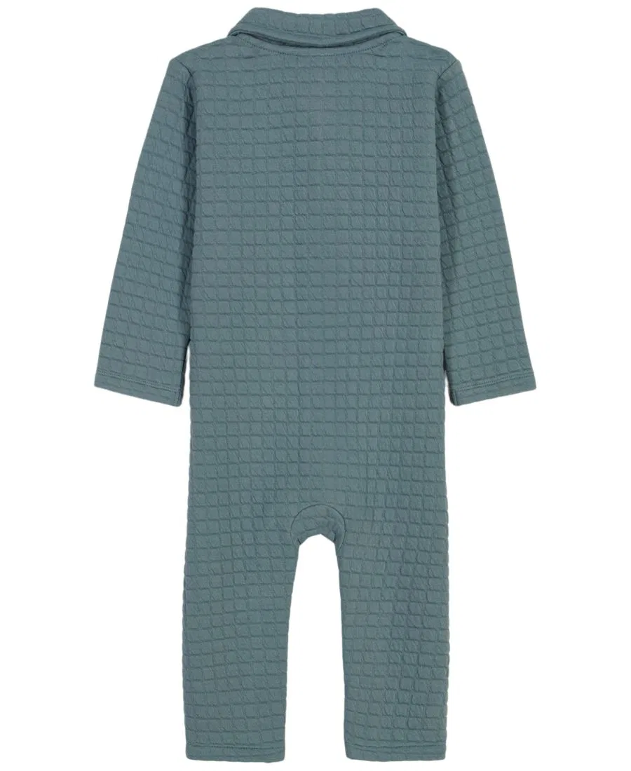 Комбинезон с длинным рукавом и отложным воротником Calvin Klein, Teal Green — фото 2
