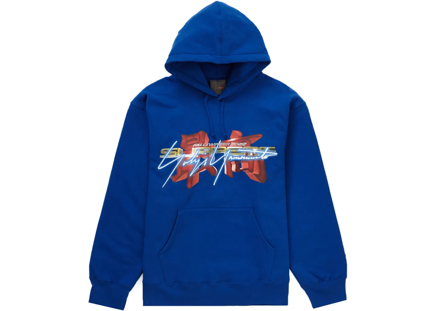 Мужской худи с капюшоном из коллекции Supreme Yohji Yamamoto TEKKEN Supreme, Royal