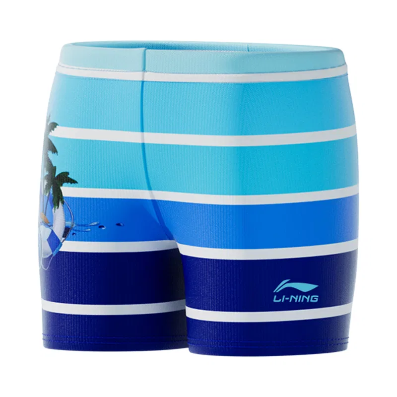 Детские плавки с быстросохнущей тканью, Blue Swimming Shorts, Li-Ning — фото 3