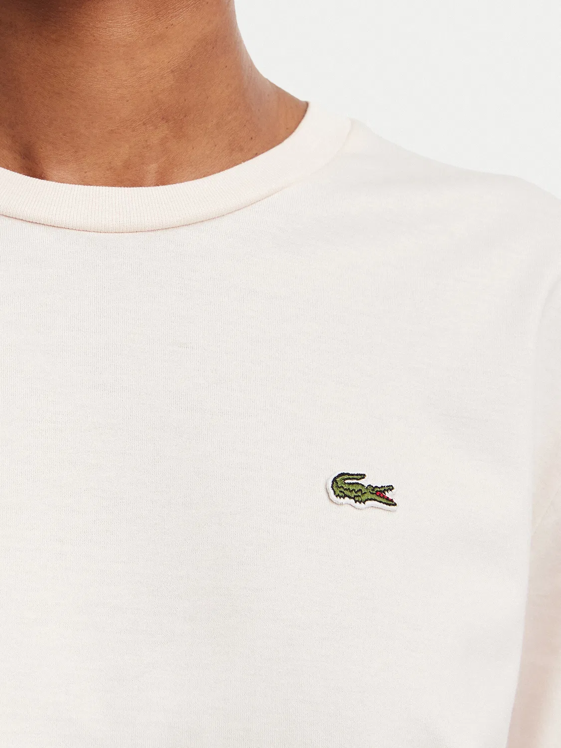 Женская футболка стандартного кроя Lacoste, светло-розовый — фото 4