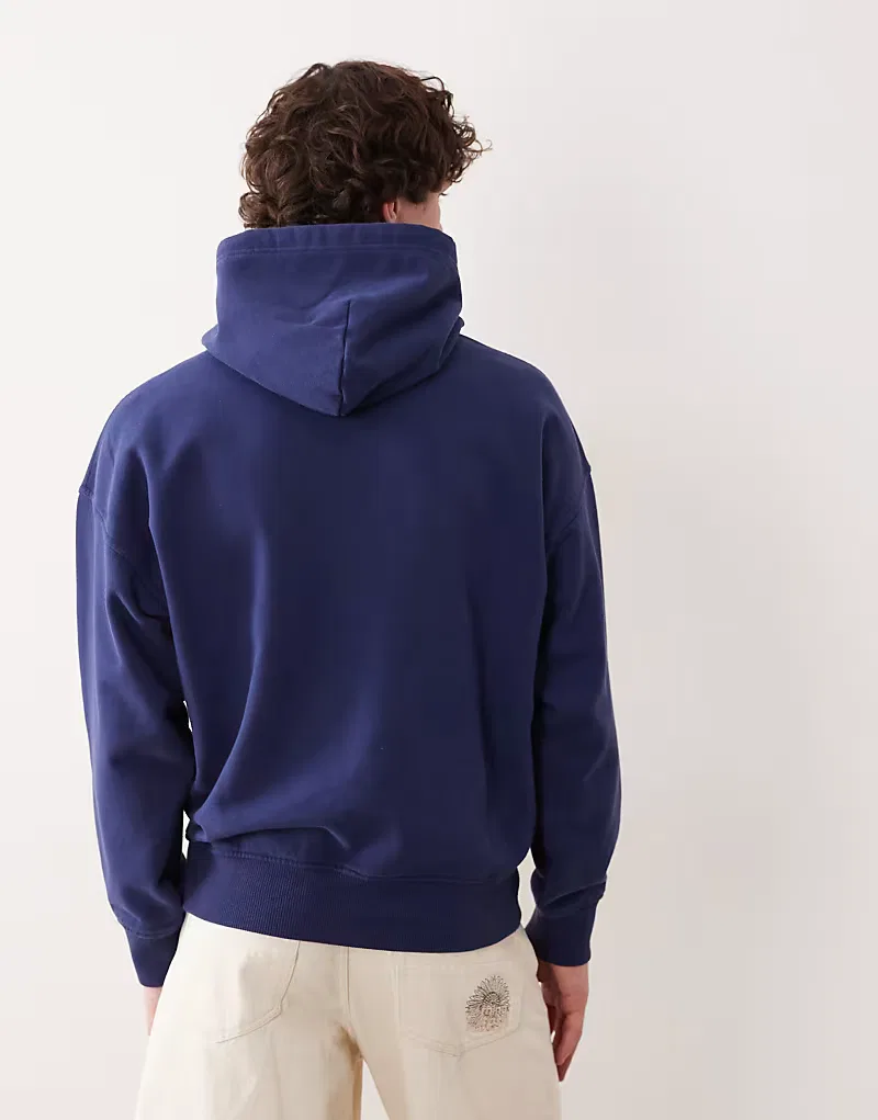 Толстовка Polo Ralph Lauren с логотипом на груди, темно-синий — фото 4