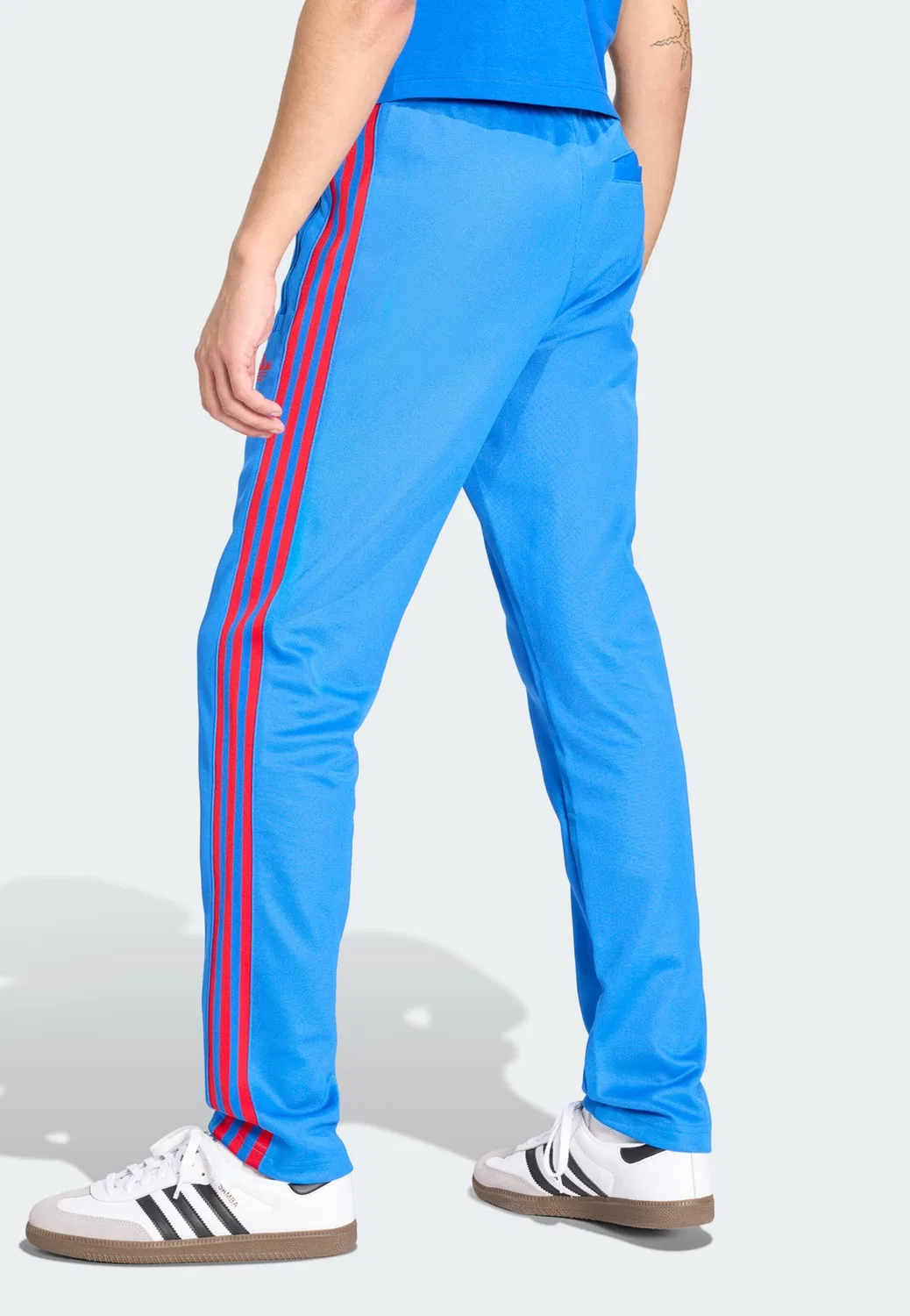 Брюки Adidas Originals Slim fit синего цвета — фото 3