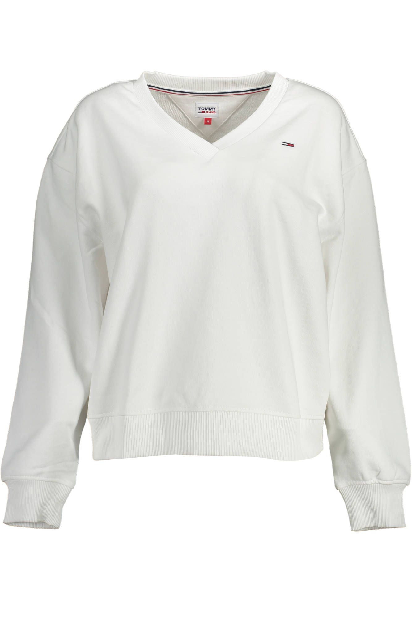 

Белый хлопковый женский свитер Tommy Hilfiger