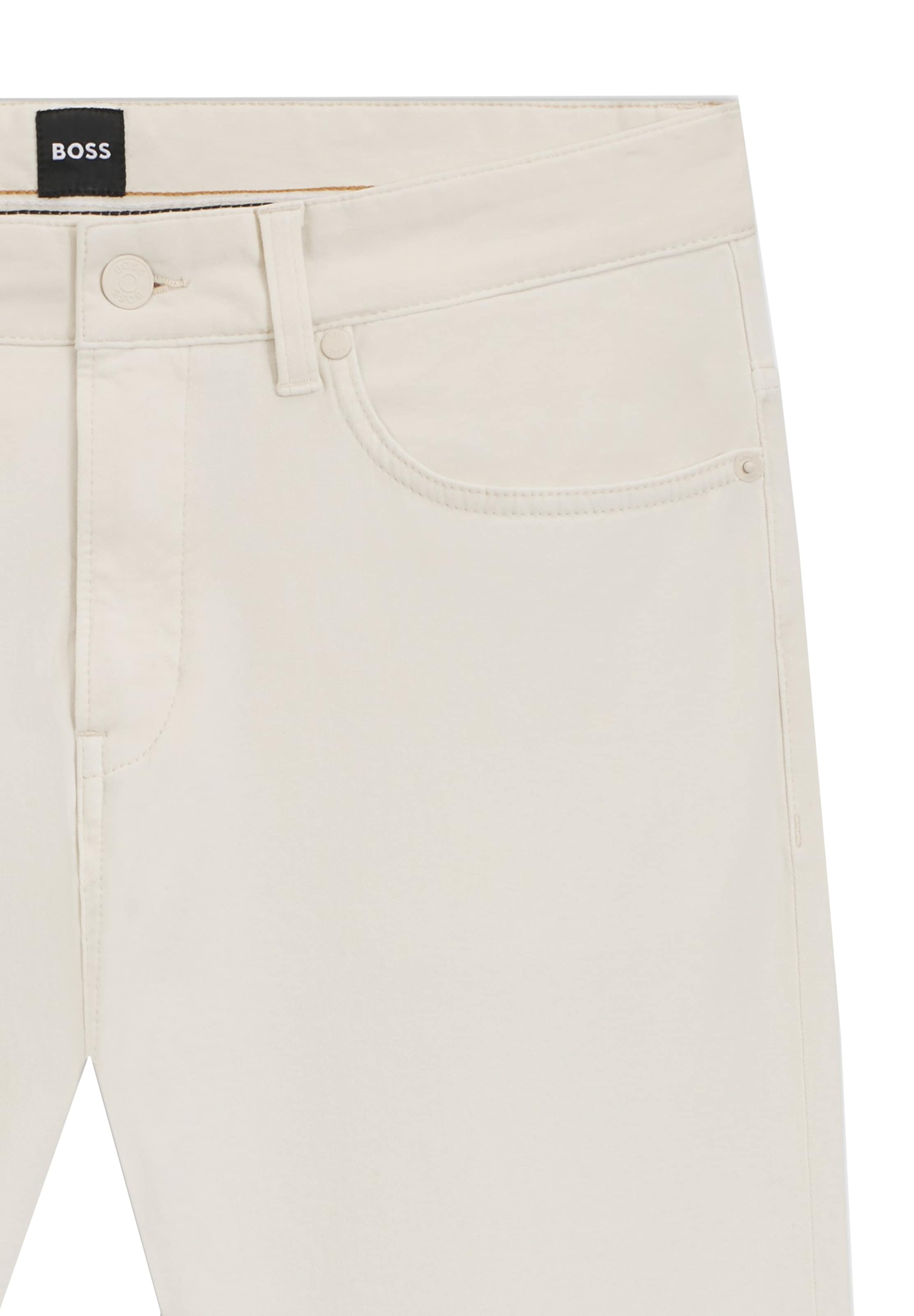 BOSS Брюки slim fit в цвете off white — фото 2