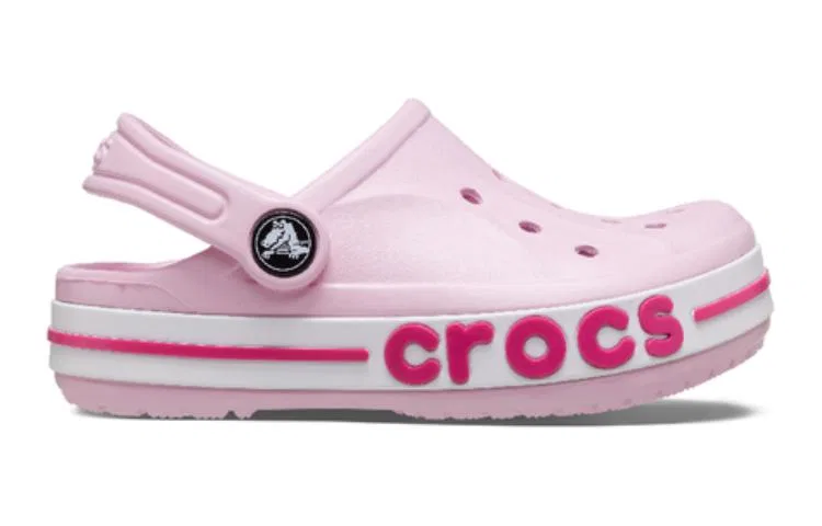 Детские сандалии с принтом Bayaband Crocs, Pink (with Shoe Charms) — фото 4