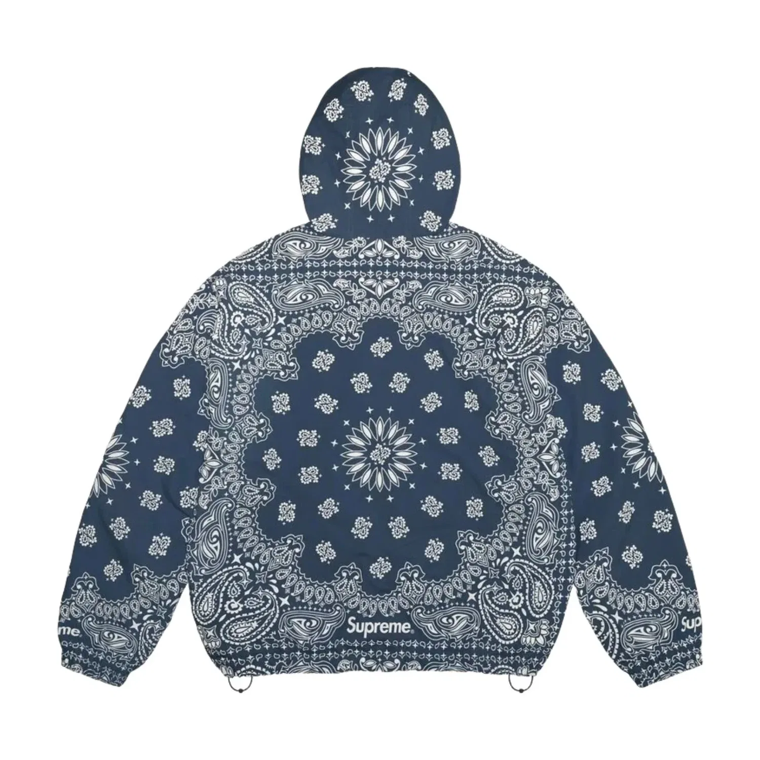 Мужское худи с принтом Reflective Bandana Anorak Supreme, синий — фото 4