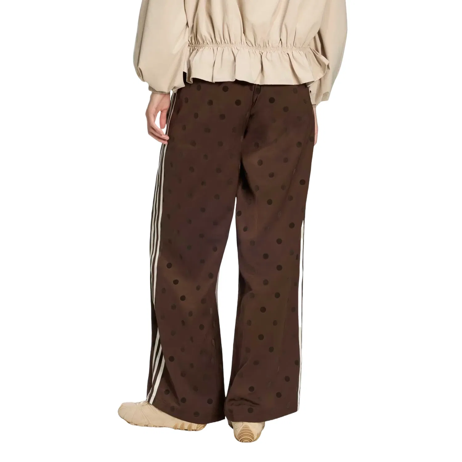 Женские брюки Satin Polka Dots Wide Leg Pant Asia Sizing 'Auburn' adidas, Auburn — фото 3