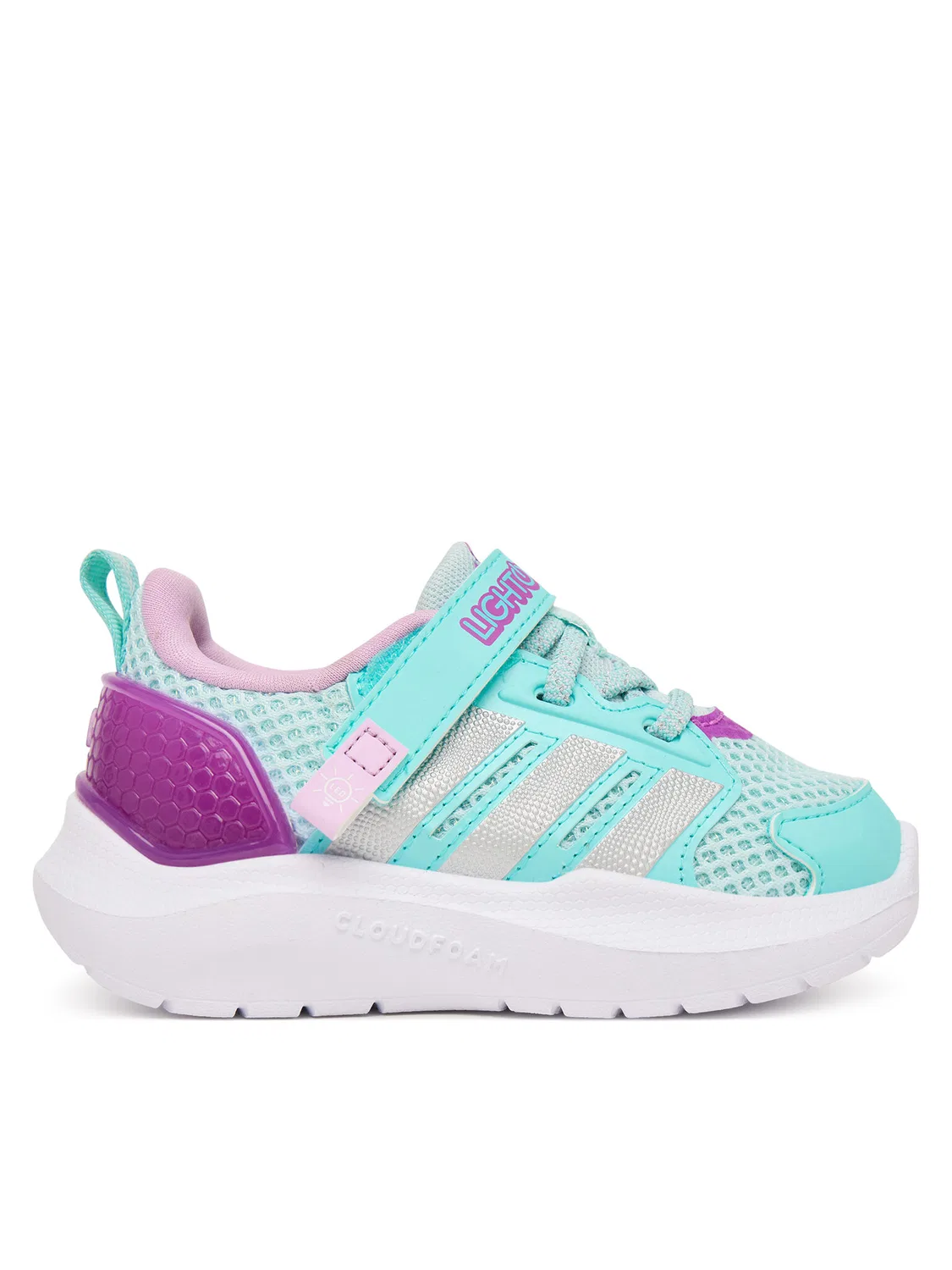 Кроссовки для девочки Lightorama Runner Shoes Infants Adidas, бирюзовый