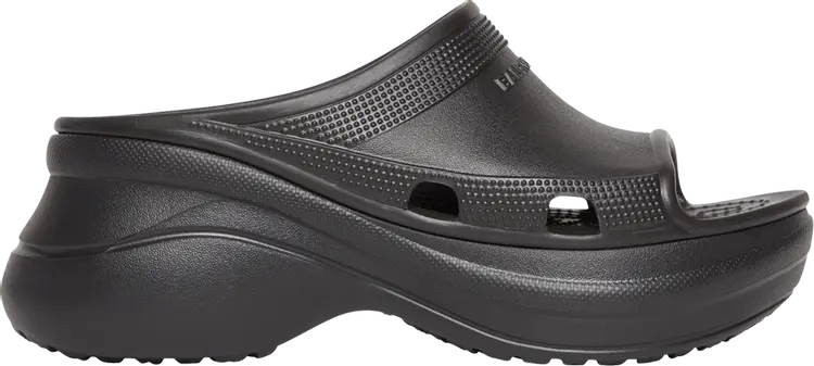 Сандалии Crocs x Balenciaga Wmns Pool Slide Sandal Black, черный