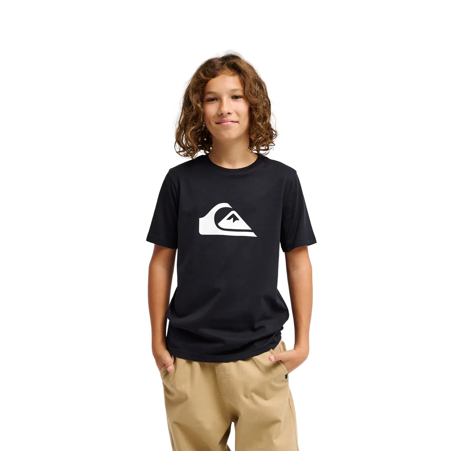 Детская футболка с принтом Ev Comp Logo Quiksilver, Negro