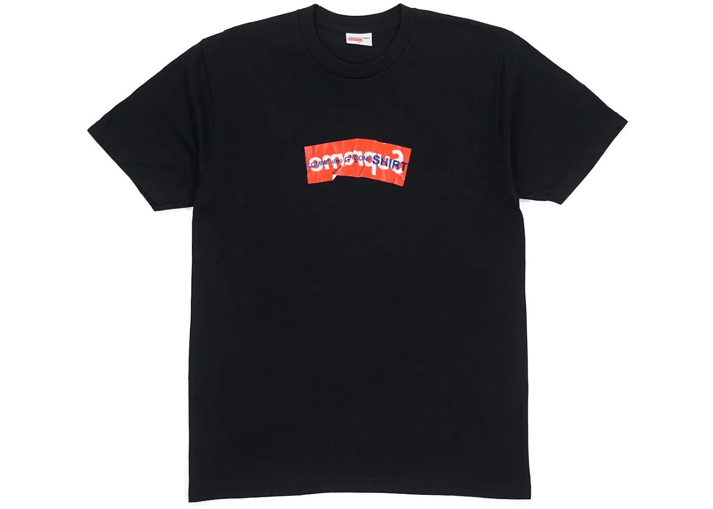 Мужская футболка с принтом Supreme Comme Des Garcons SHIRT Box Logo Tee, Black