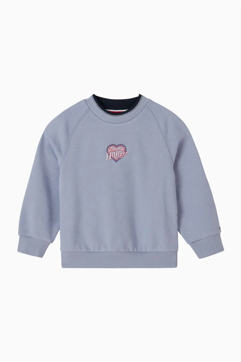 Свитшот хлопковый с принтом в виде сердец Tommy Hilfiger