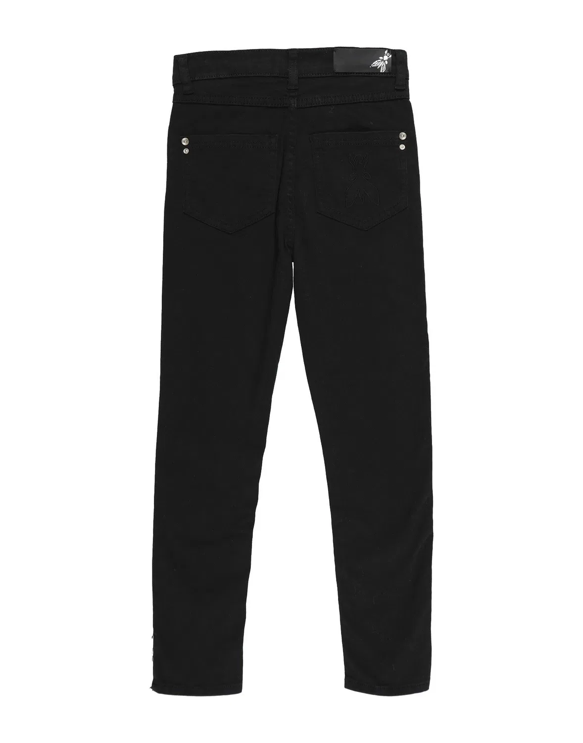 Детские брюки для девочек из габардина Pepe Jeans Heritage, черный — фото 2