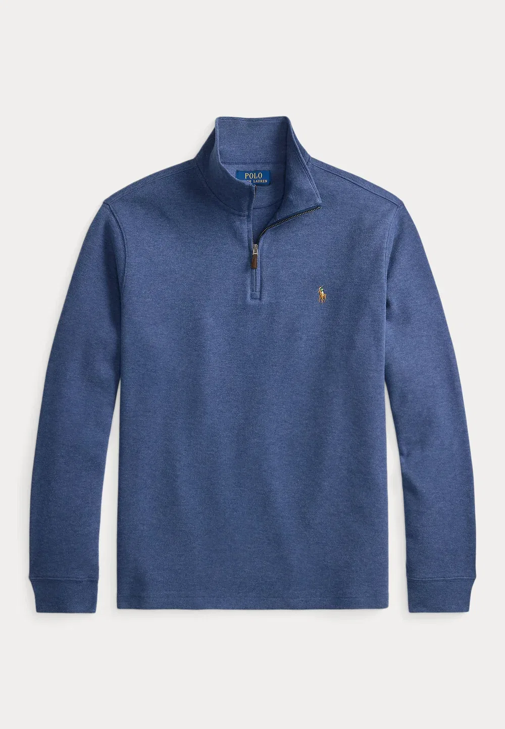 Толстовка с застежкой-молнией до середины груди Polo Ralph Lauren, Derby Blue Heather — фото 4