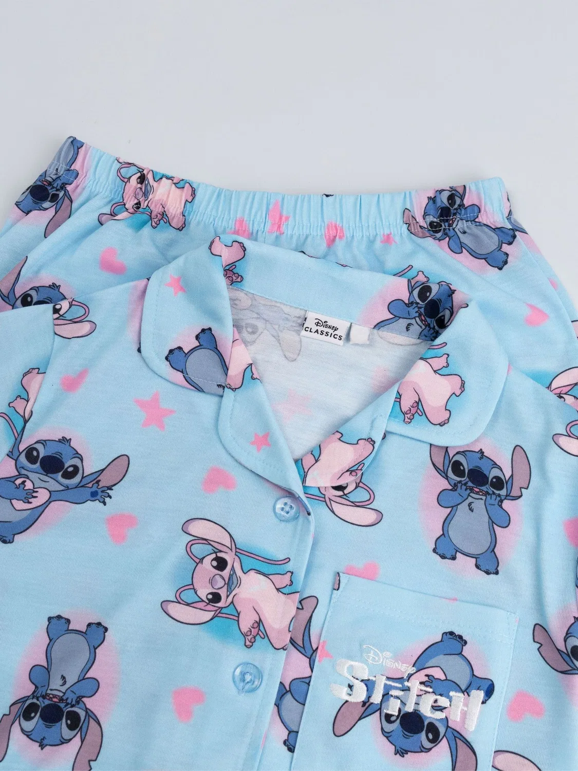 Пижама с принтом Stitch Vanilla Underground, синий — фото 4