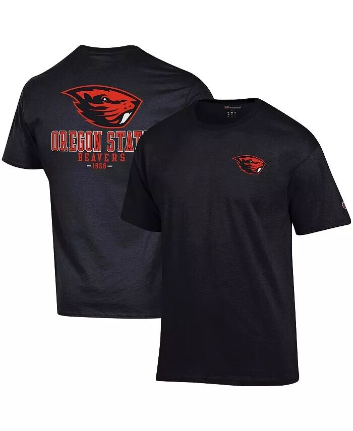

Мужская черная футболка Oregon State Beavers Stack 2-Hit Champion, черный