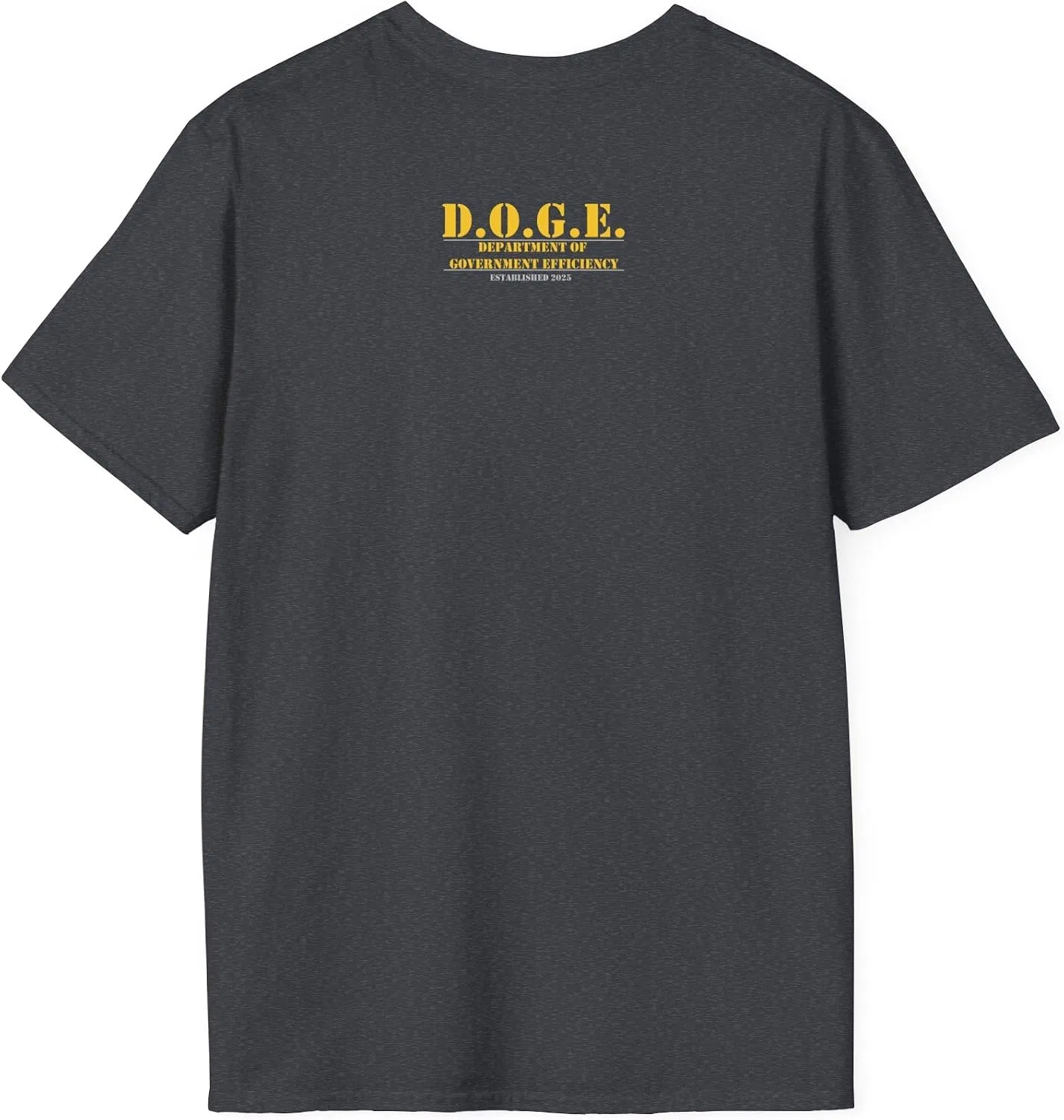 Мужская футболка с принтом D.O.G.E. GENERIC, Dark Heather Grey — фото 2