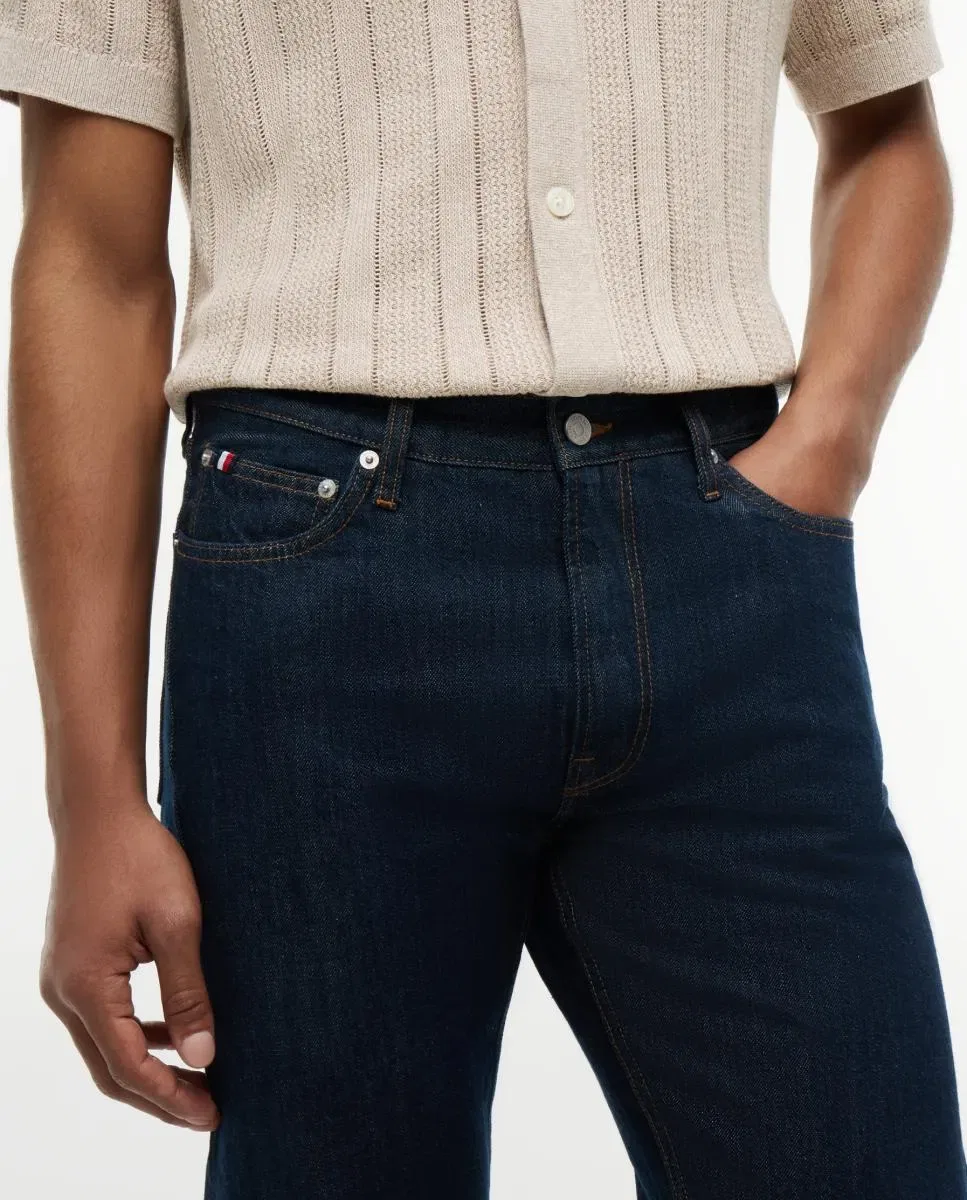 Мужские джинсы tapered Tommy Hilfiger, Azul Oscuro — фото 4