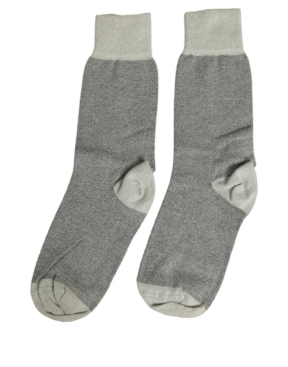 Женские носки с отворотом и логотипом Mid Calf Dolce & Gabbana, Charcoal Grey
