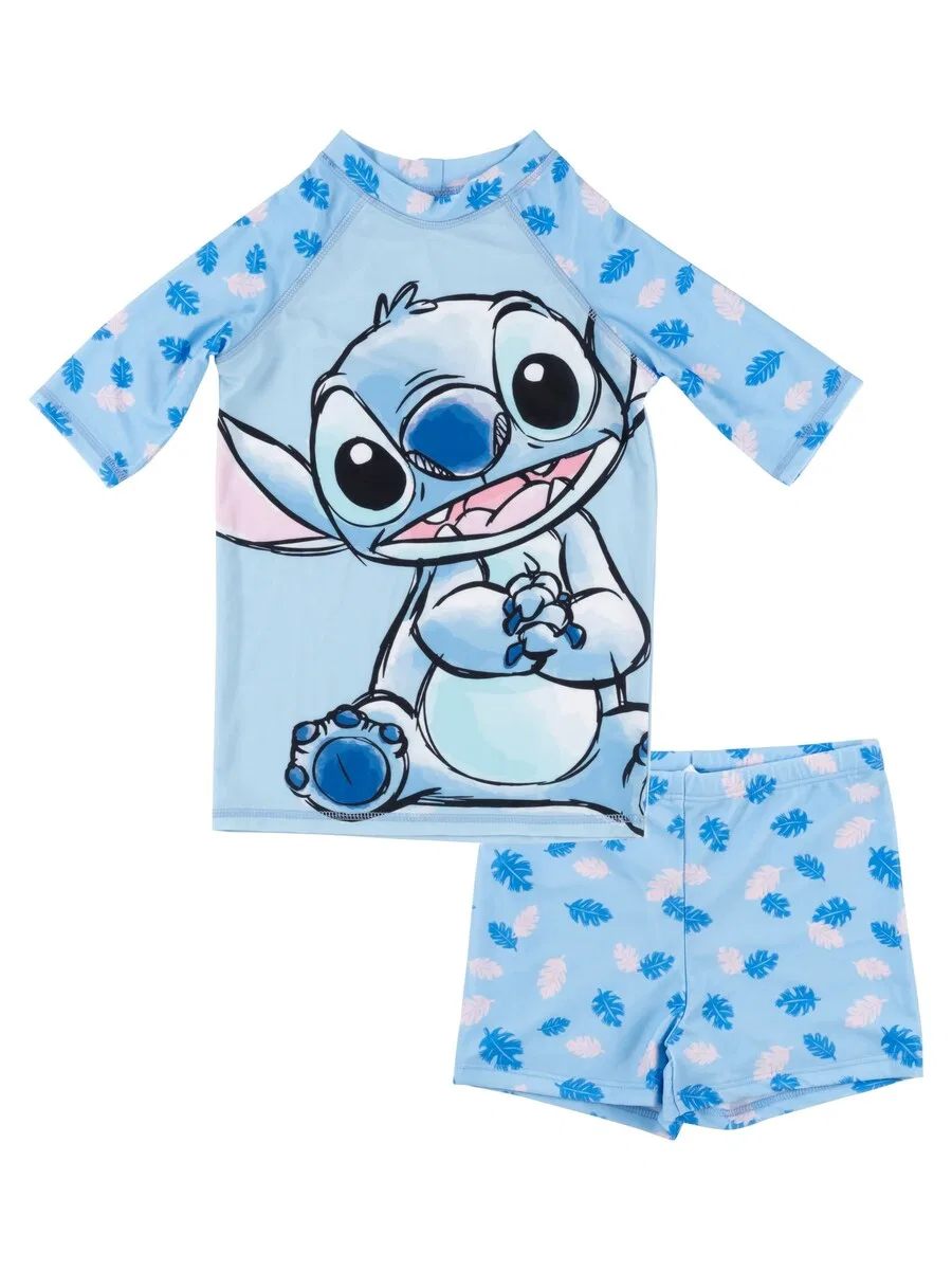 Спортивный купальник Disney Lilo & Stitch 'UV-Schutz 30' синего цвета