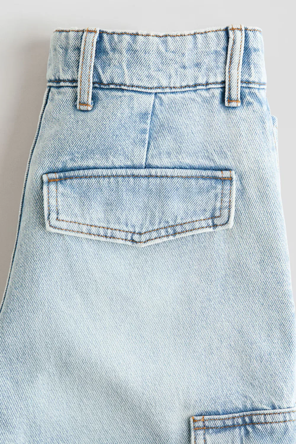 Свободные джинсы-карго H&M, Helles Denimblau — фото 2