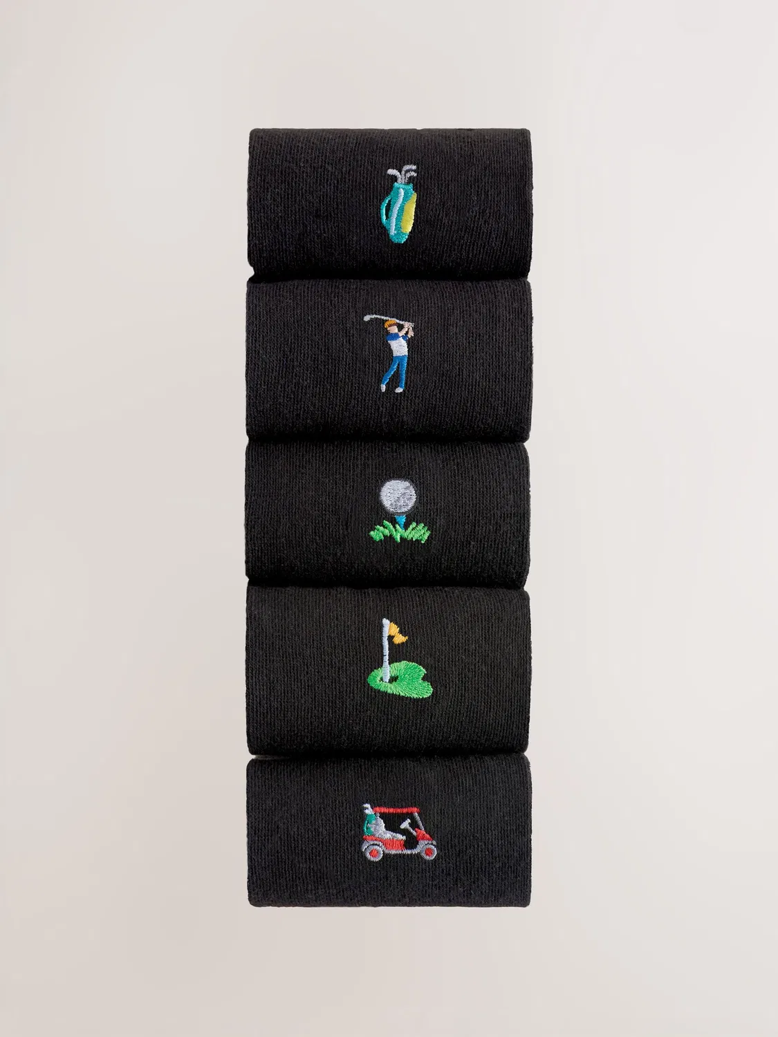 Носки Next Black Golfing, 5 пар