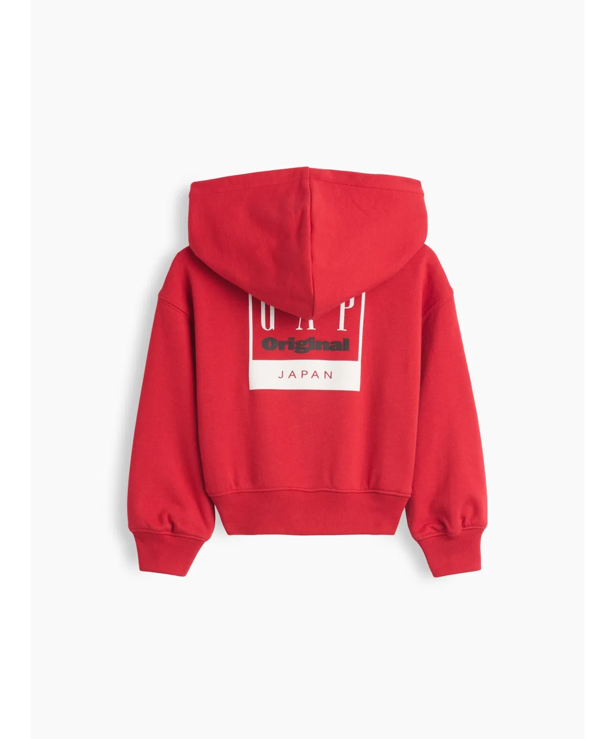 Детское худи на молнии с принтом Vintage Soft French Terry GAP, Red — фото 4
