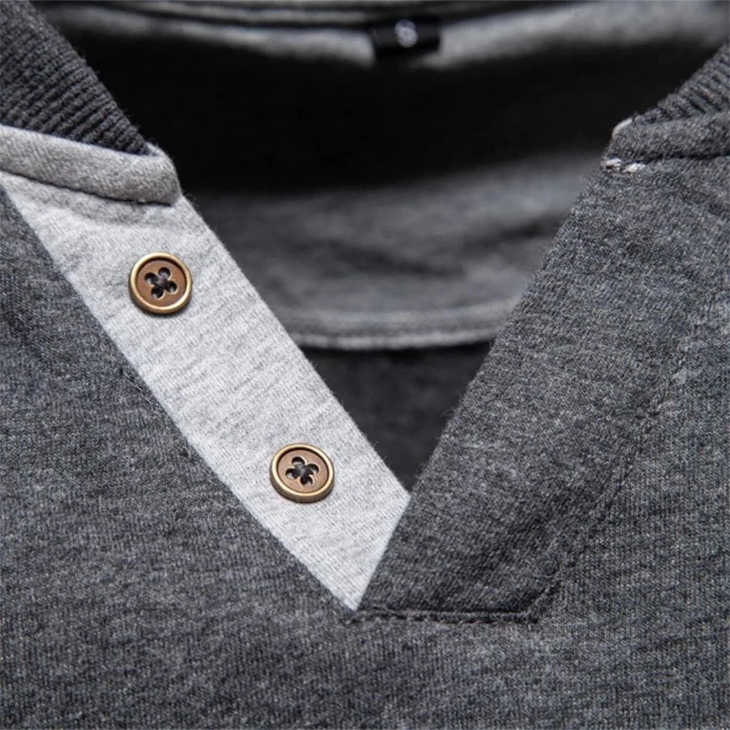 Мужская футболка с длинным рукавом из 100% хлопка Casual, Navy — фото 3