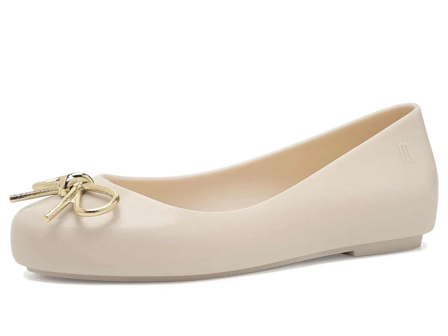 Балетки Sweet Love Chrome (для маленьких и больших детей) Mini Melissa, Beige/Gold — фото 2