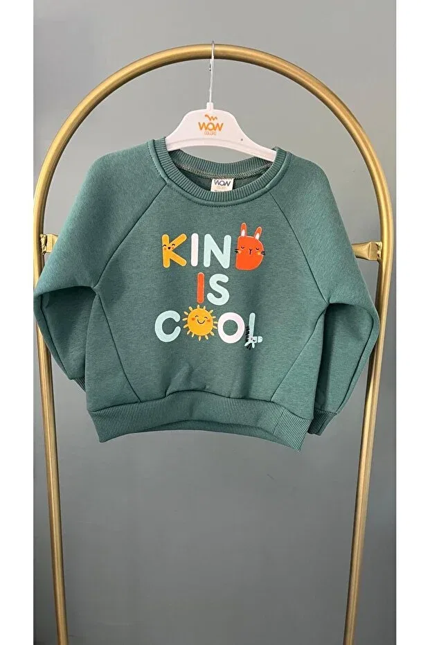 Детские свитшот с принтом Unisex Design Mbk Garden, Green With Age — фото 3