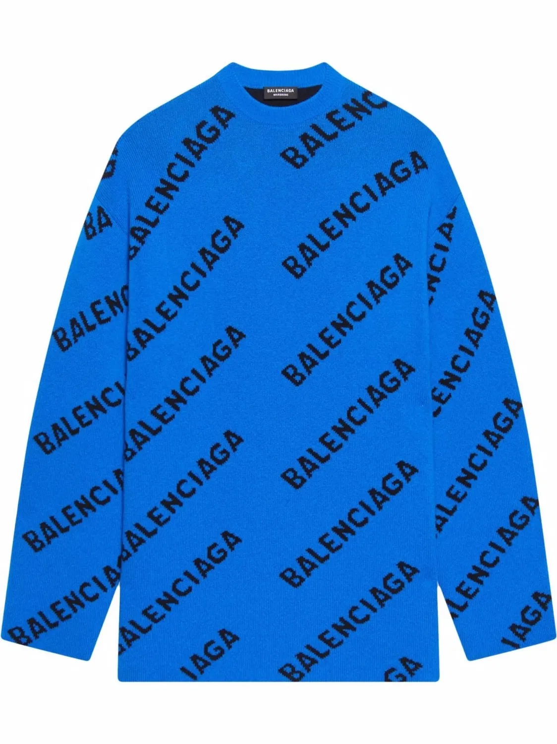 Джемпер с логотипом Balenciaga, синий