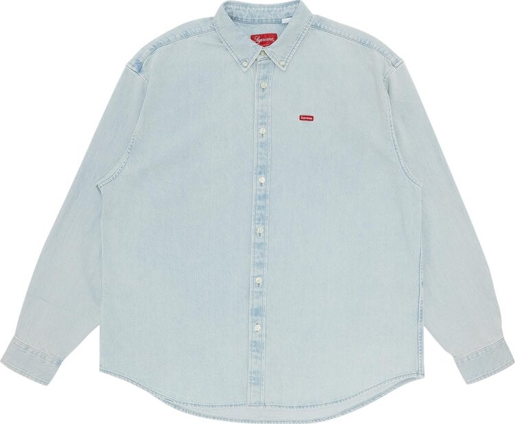 

Рубашка Supreme Small Box Shirt 'Denim', синий