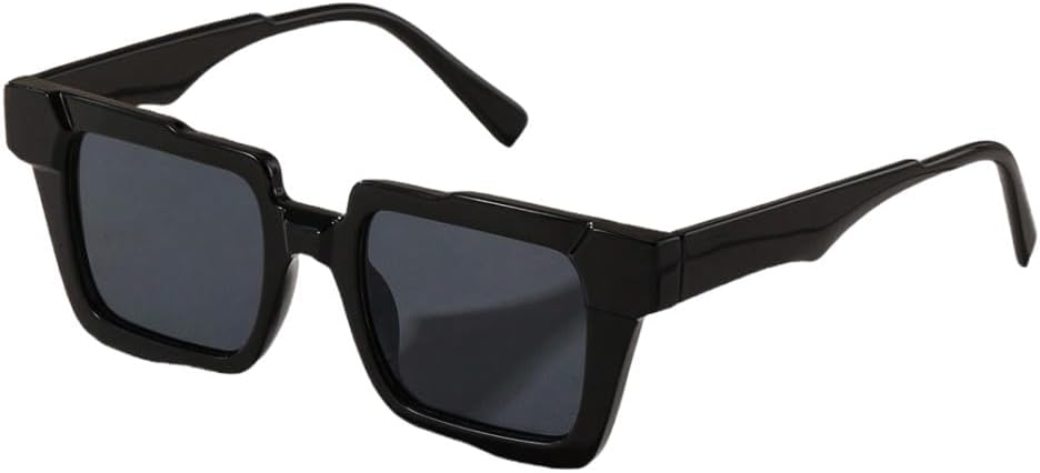 

Унисекс солнцезащитные очки в модной пластиковой оправе для повседневной носки на открытом воздухе и на пляже с защитой от УФ-излучения. Аксессуары DSXLY, Mc6114-bl.gy