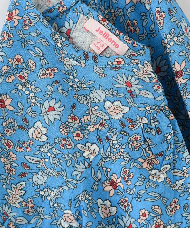 Блузка с принтом Aop woven Jelliene, синий — фото 4
