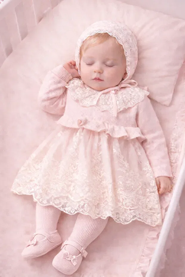 Детский комплект для новорожденных девочек хлопковый Velmira Roselle Naka Concept, Pink — фото 3