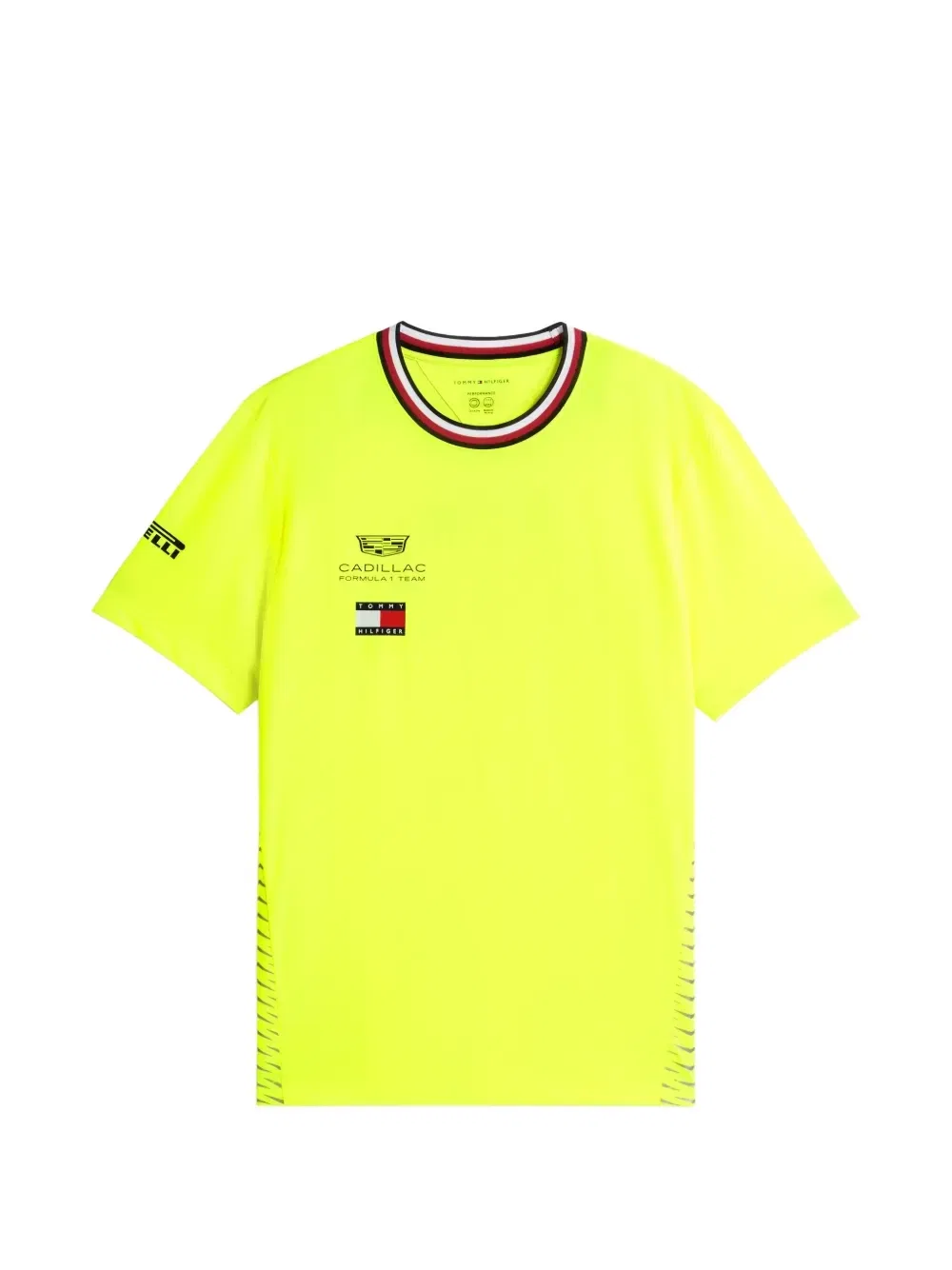 Футболка с круглым вырезом и логотипом X Cadillac Formula 1 Tommy Hilfiger, желтый