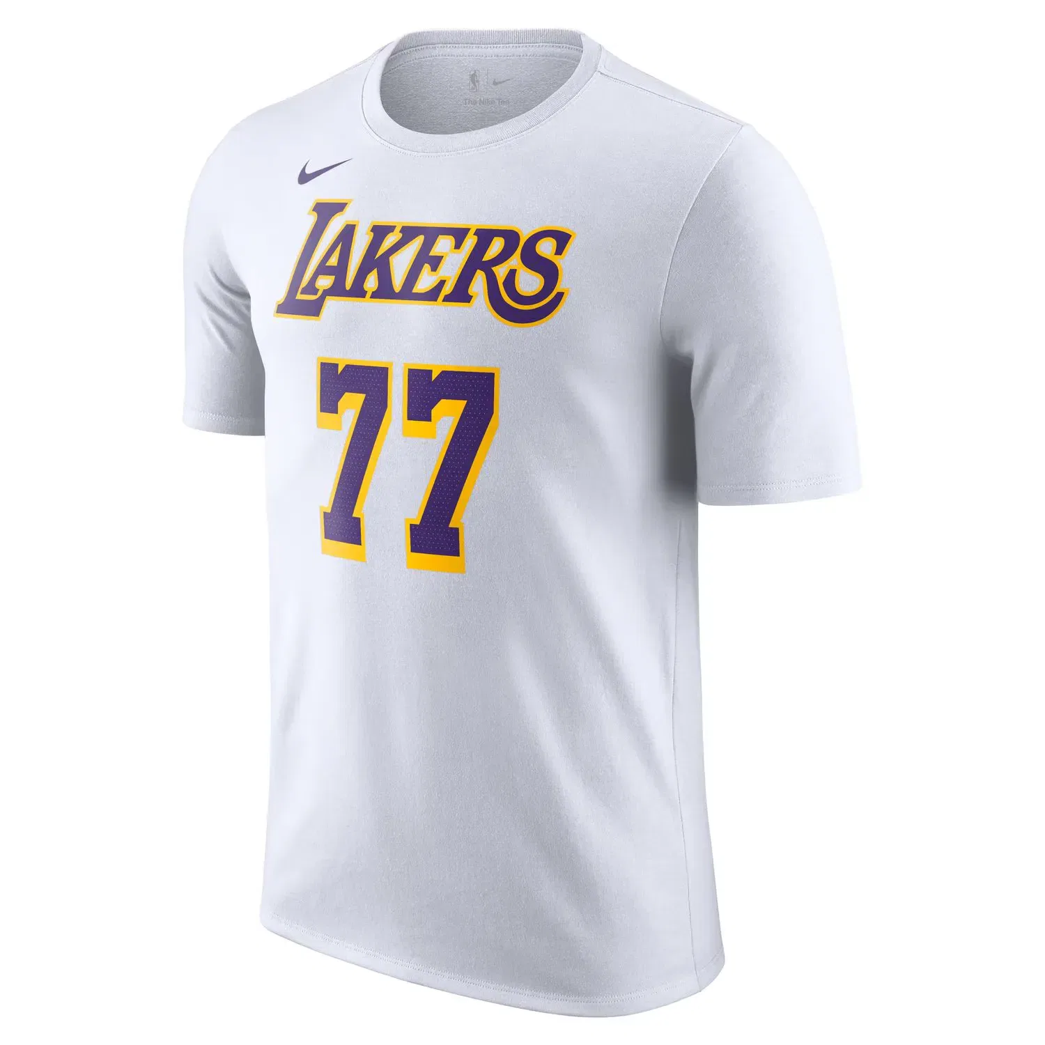 Мужская футболка с принтом Los Angeles Lakers Luka Doncic Nike, Blanco