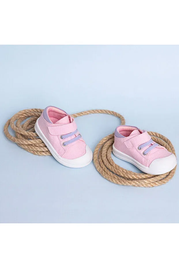 Детские тапочки для девочек с липучкой Hellobaby Ebebek Hello Baby, Pink — фото 2