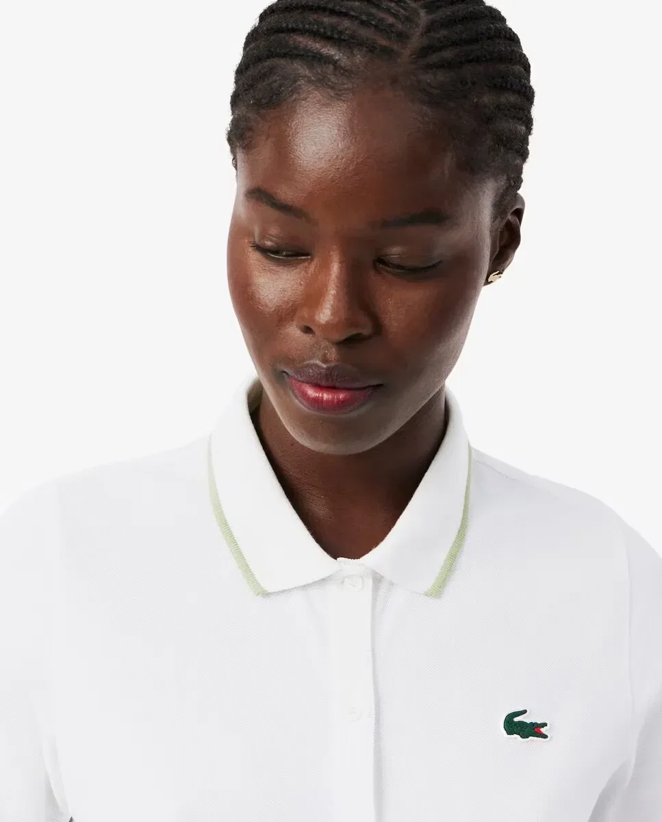 Поло Lacoste Blanco для гольфа с терморегуляцией — фото 3