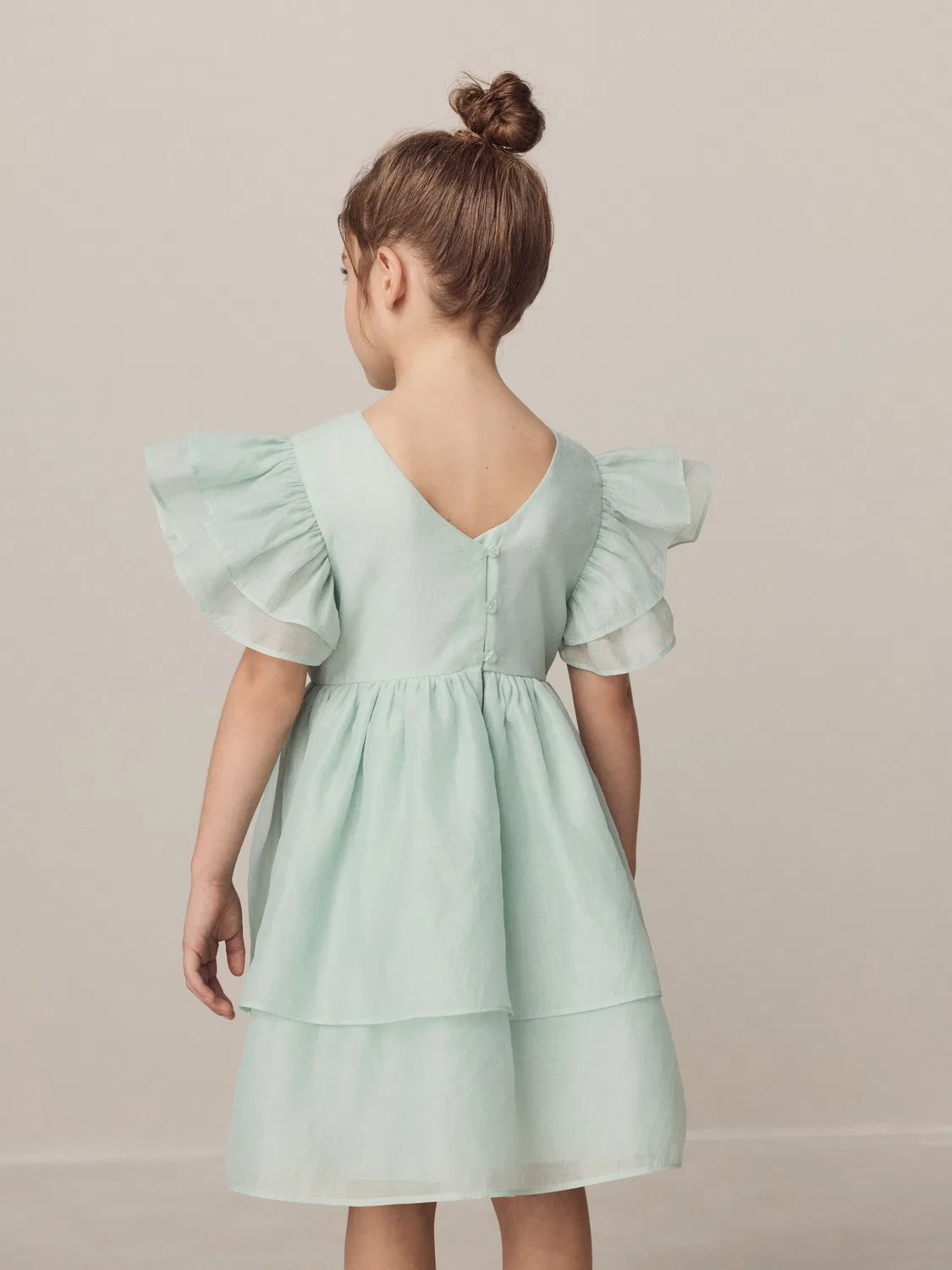Платье для подружки невесты с цветочным декором Petal Flower Laura Ashley, мята — фото 4
