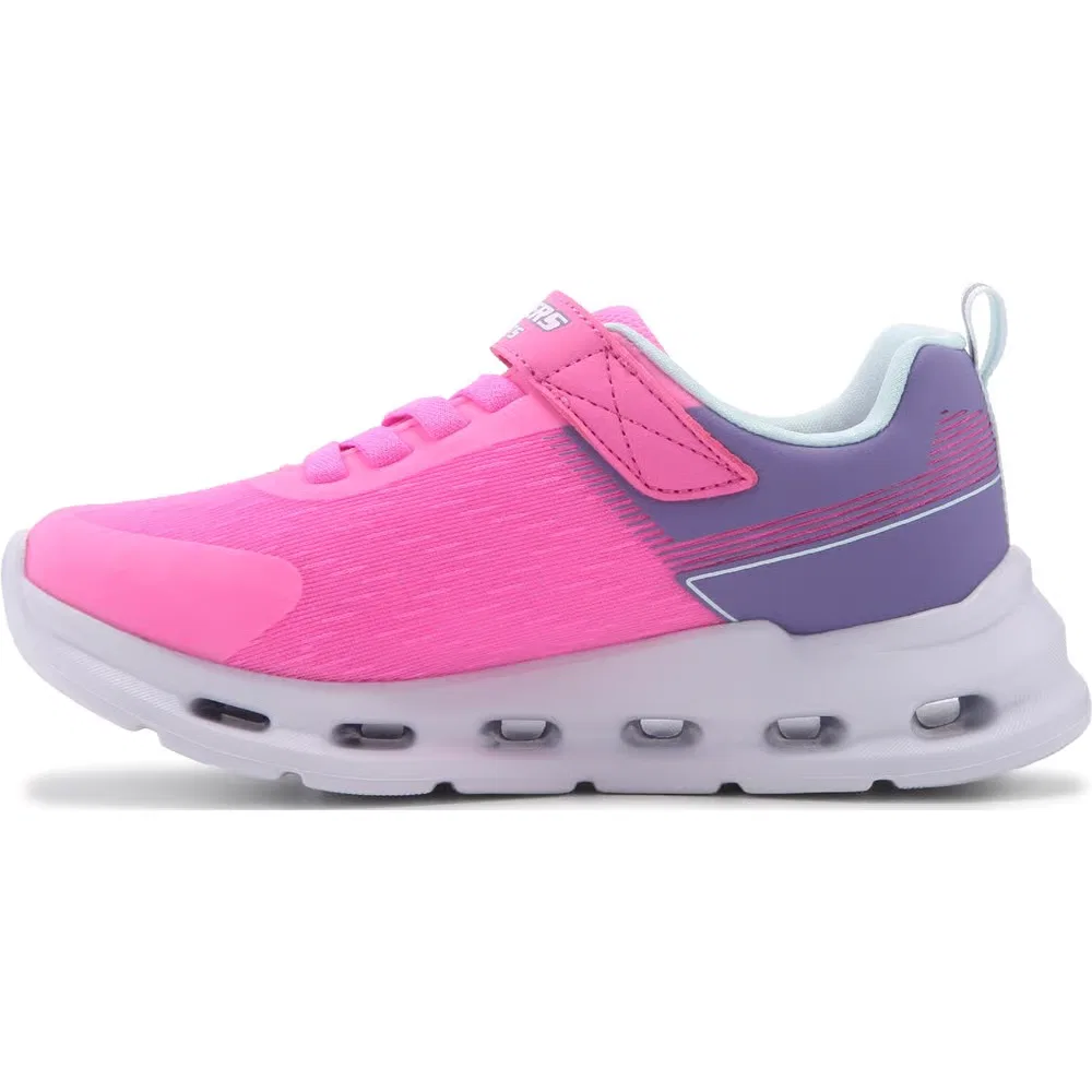 Детские кроссовки с подсветкой Glide Step Skechers, Pink/Blue Multi — фото 3