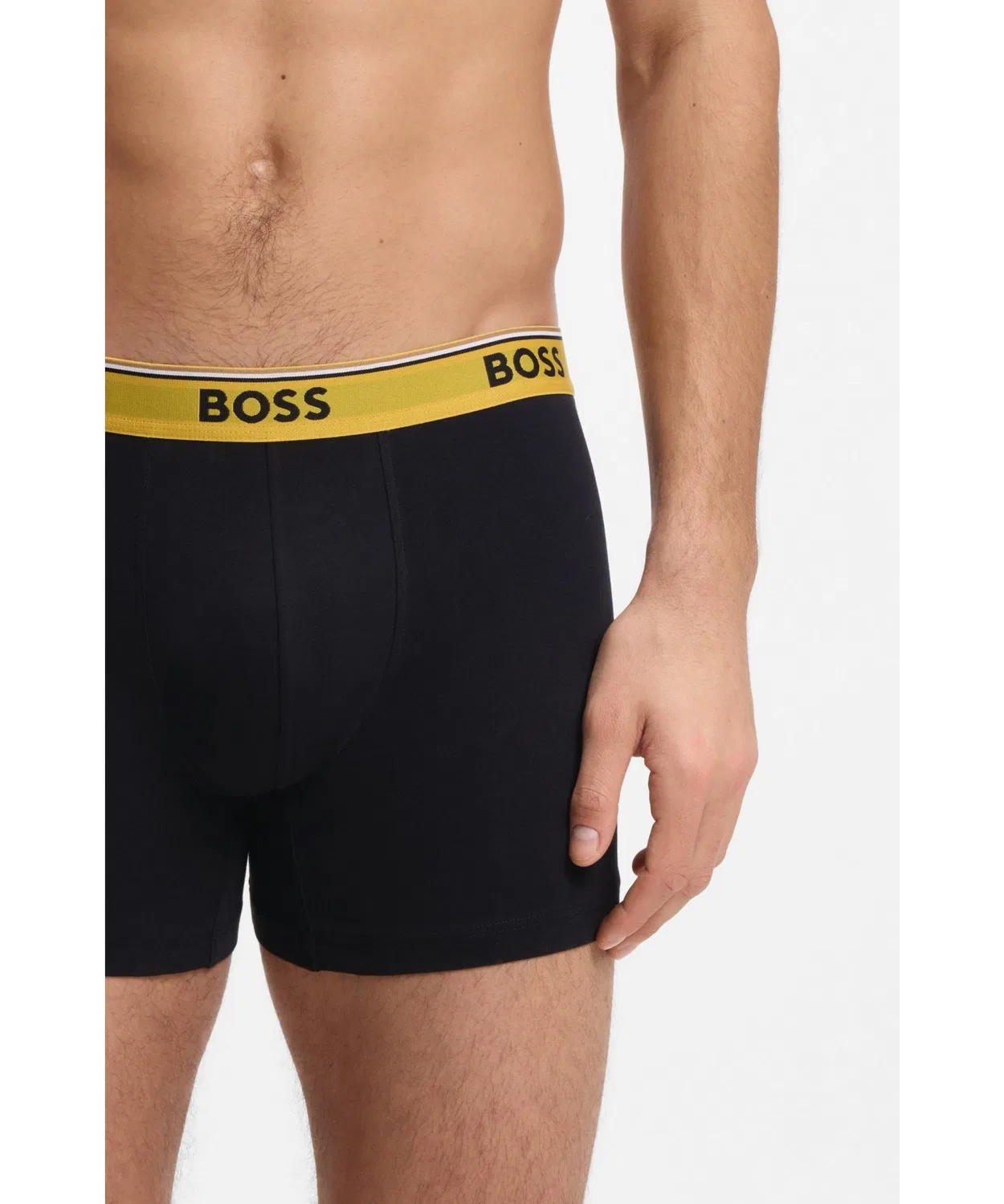 Мужские боксеры с логотипом, комплект из 3 штук BOSS, Black — фото 4