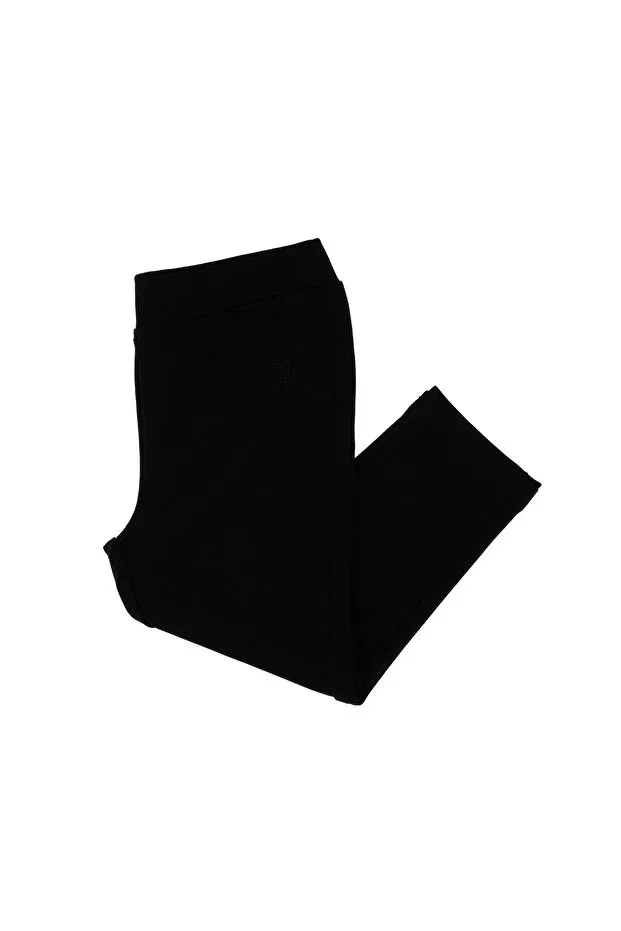 Детские леггинсы для девочек с принтом U.S. Polo Assn., Black — фото 3