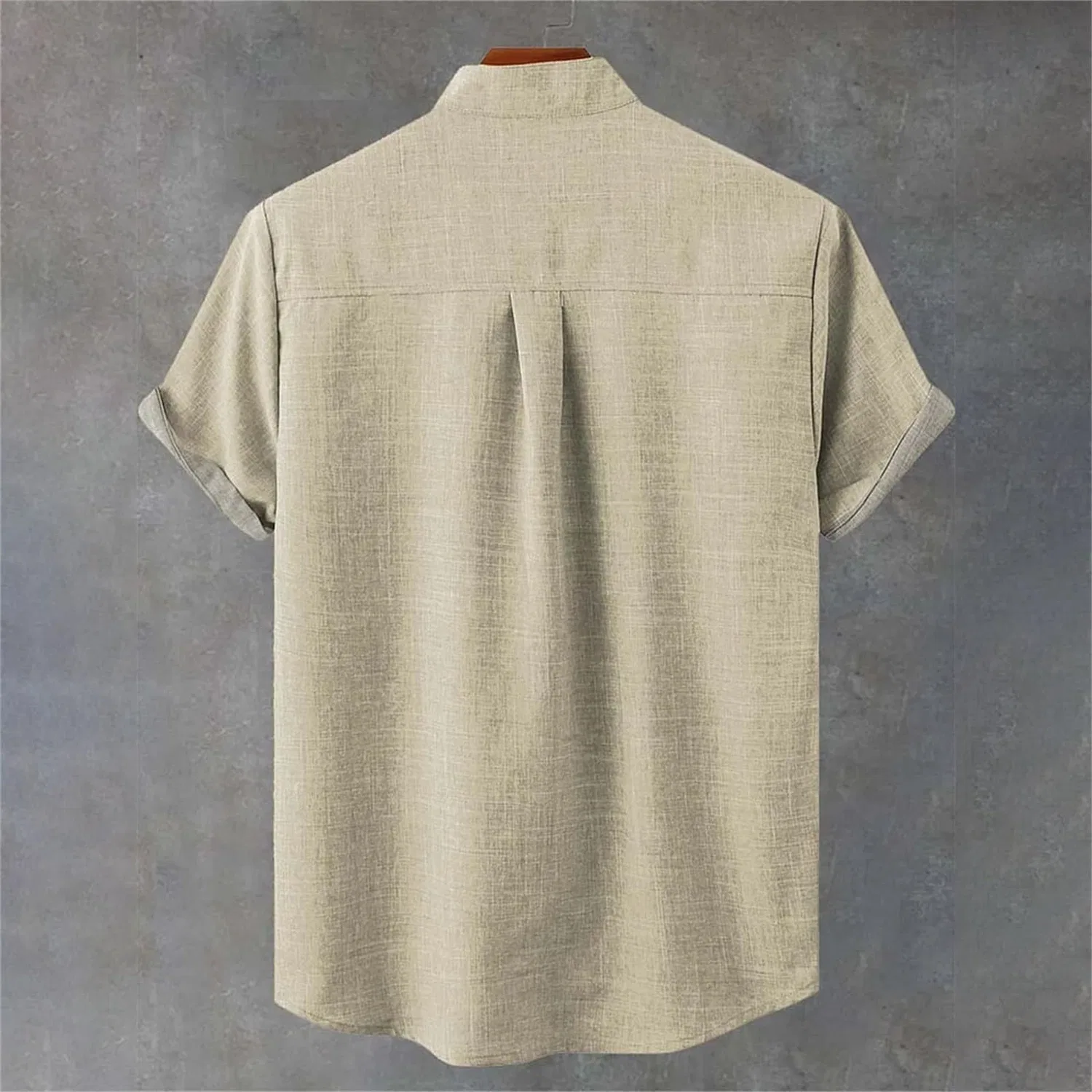 Мужская рубашка с коротким рукавом с принтом, Camicia Hawaiana Nera Da Uomo — фото 2