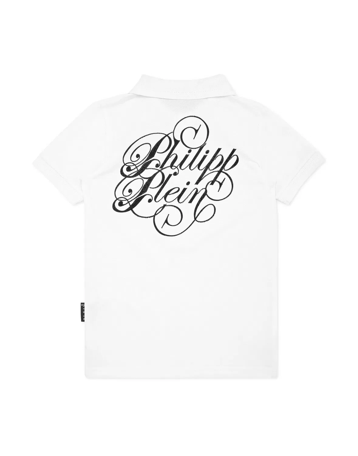 Детская рубашка поло с коротким рукавом Coursive PHILIPP PLEIN, White — фото 2