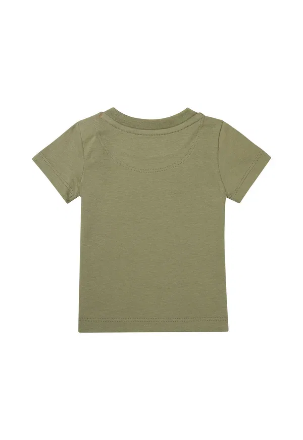 Футболка с принтом Print t-shirt Noppies, Oil green, зеленый — фото 2