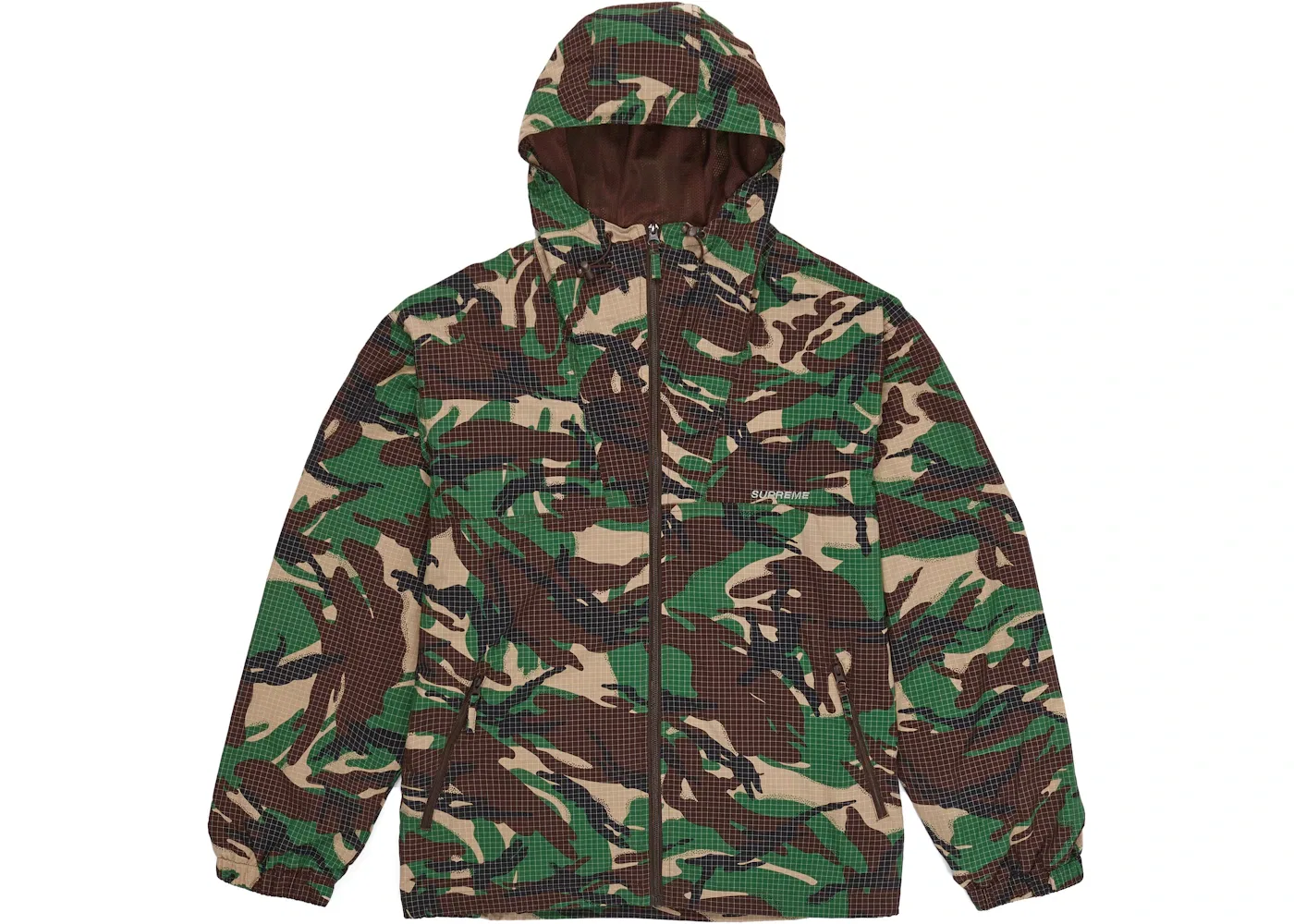 Мужская куртка из рипстоп-нейлона с камуфляжным принтом Supreme Support Unit Nylon Ripstop Jacket, Swirl Camo — фото 2