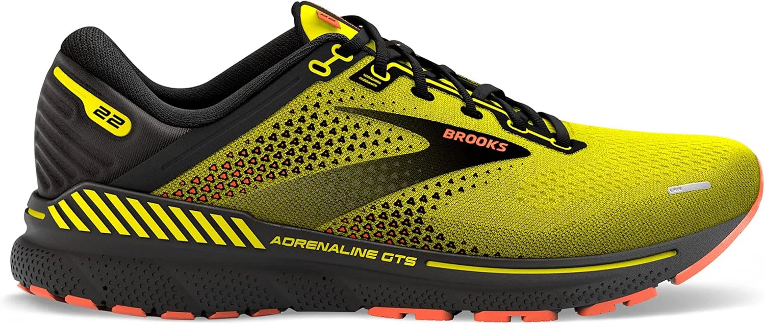 Мужские беговые кроссовки Brooks Adrenaline GTS 22, Nightlife Black Flame — фото 2