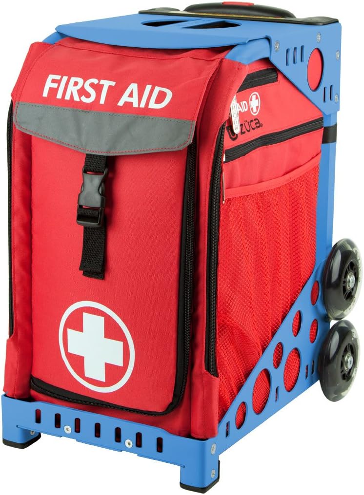 

Сумка ZUCA с вкладышем для оказания первой помощи, синей рамкой и мигающими колесами